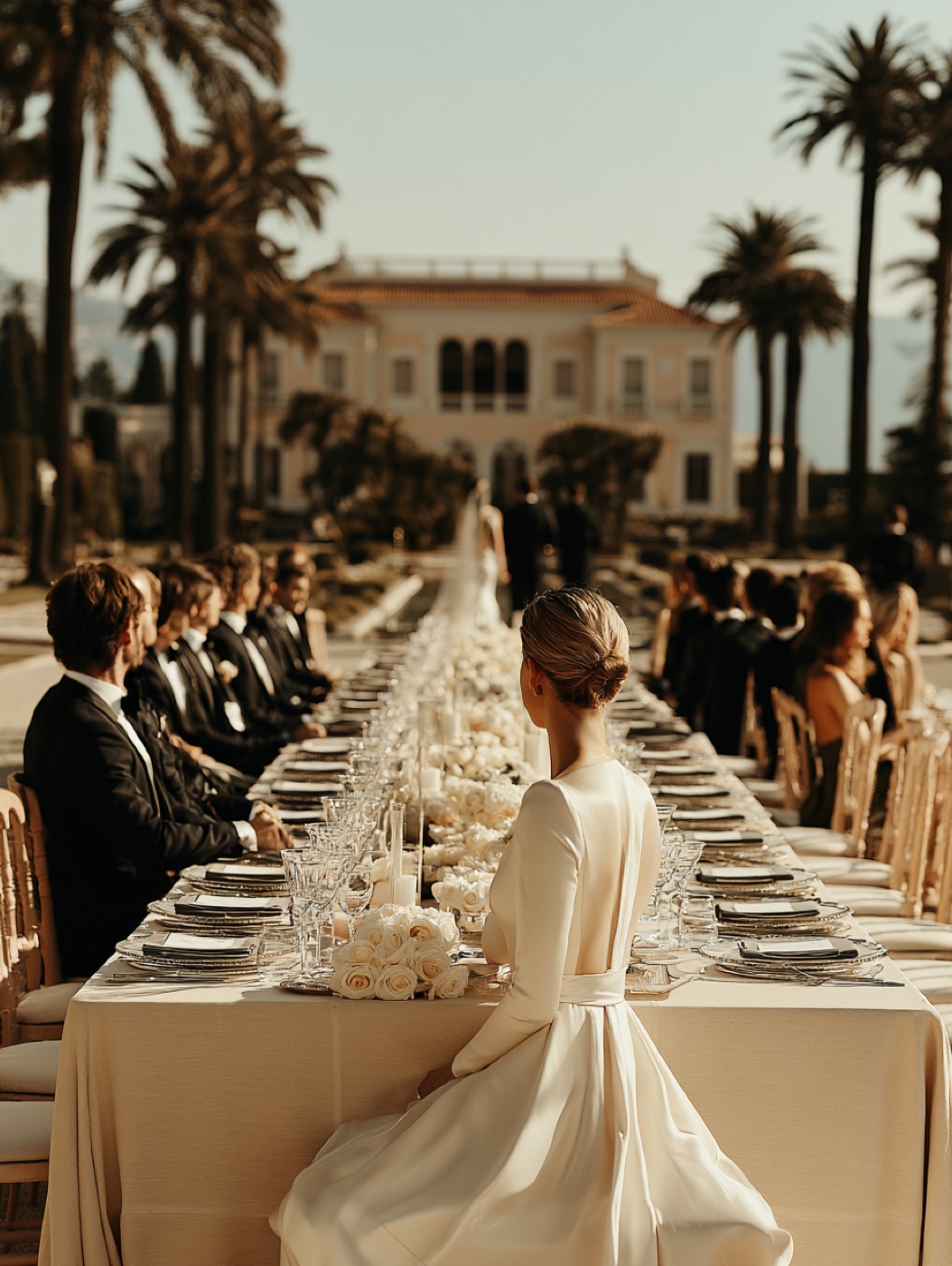 The wedding table in afternoon light